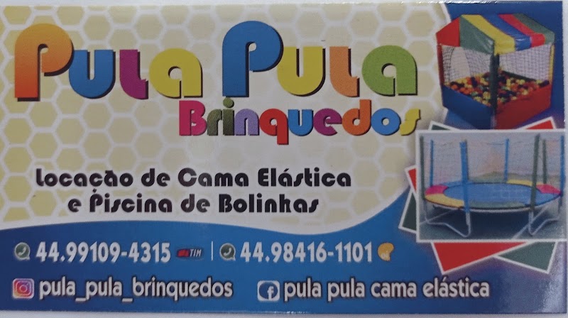 Pula Pula Brinquedos locação de cama elástica e piscina de bolinhas