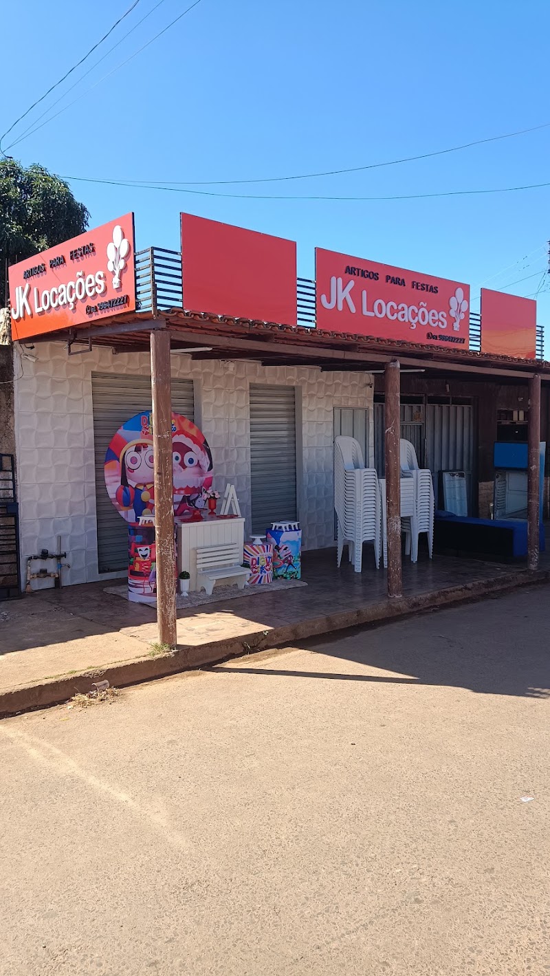 JK Locações mesas, cadeiras, Decorações, freezers e pula pula