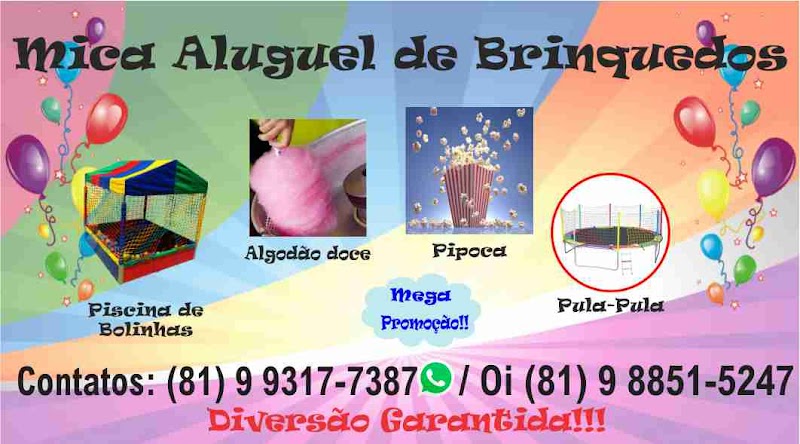 Mica Aluguel de Brinquedos