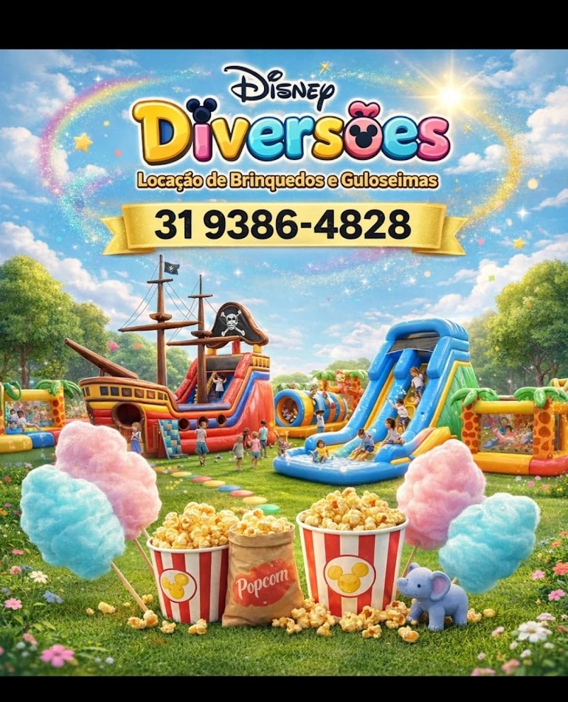 Disney Diversões locação de brinquedos