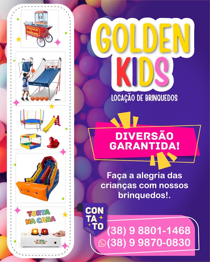 Golden kids - locação de brinquedos