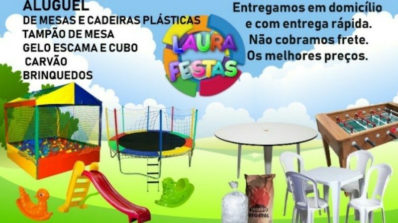 Laura festas Aluguel de mesas e cadeiras e Brinquedos