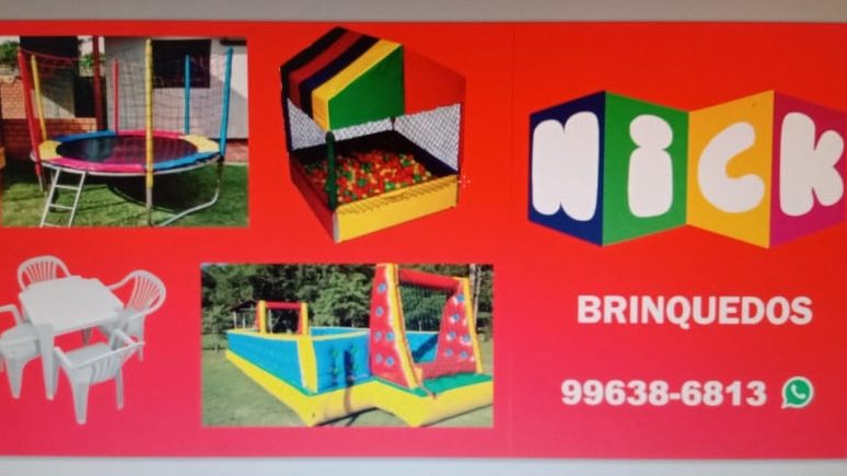 NICK FESTAS,BRINQUEDOS,JOGOS MESAS,ALUGUEL,LOCAÇAO,PEGUE E MONTE,CAMA ELÁSTICA,INFLÁVEIS,EQUIPE BUFFET.