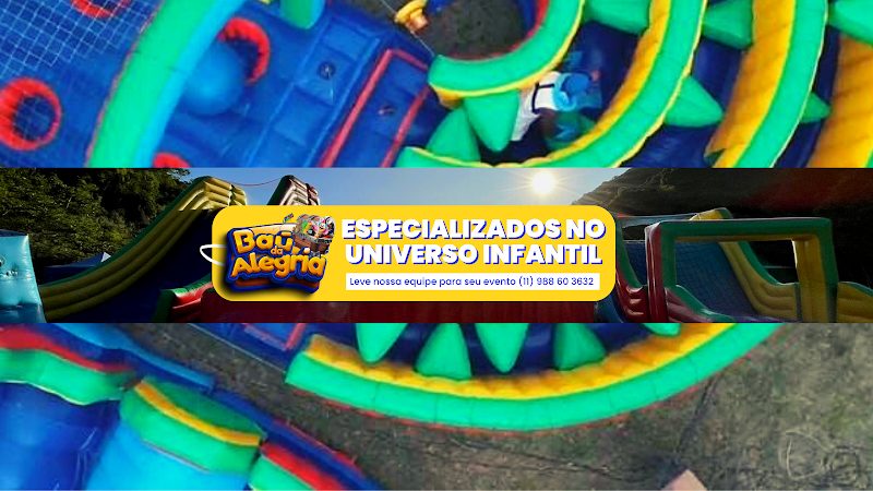 Baú da Alegria |Personagens Vivos/ Brinquedos Infláveis Recreação/