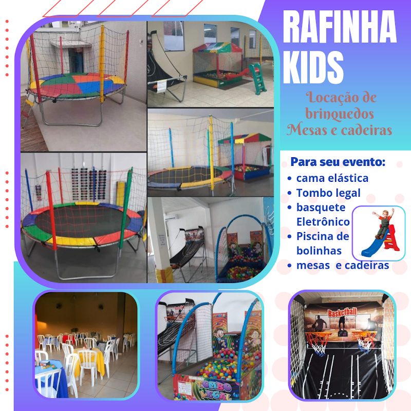 Rafinha Kids Locação de Brinquedos/Mesas e cadeiras